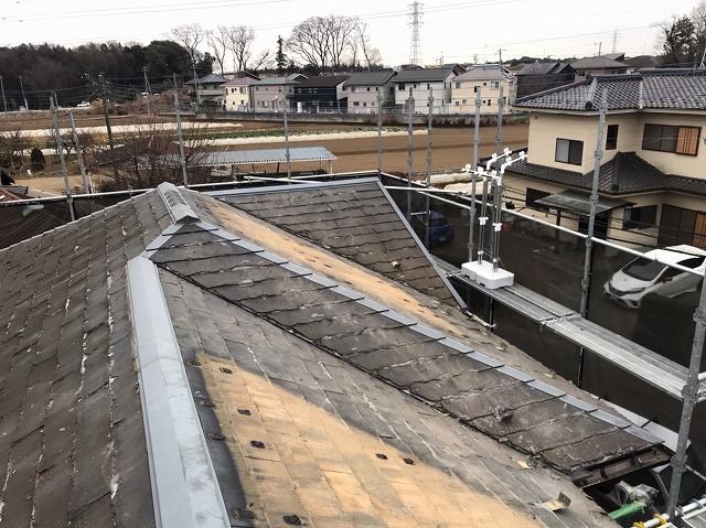 スーパーガルテクト　屋根カバー工事